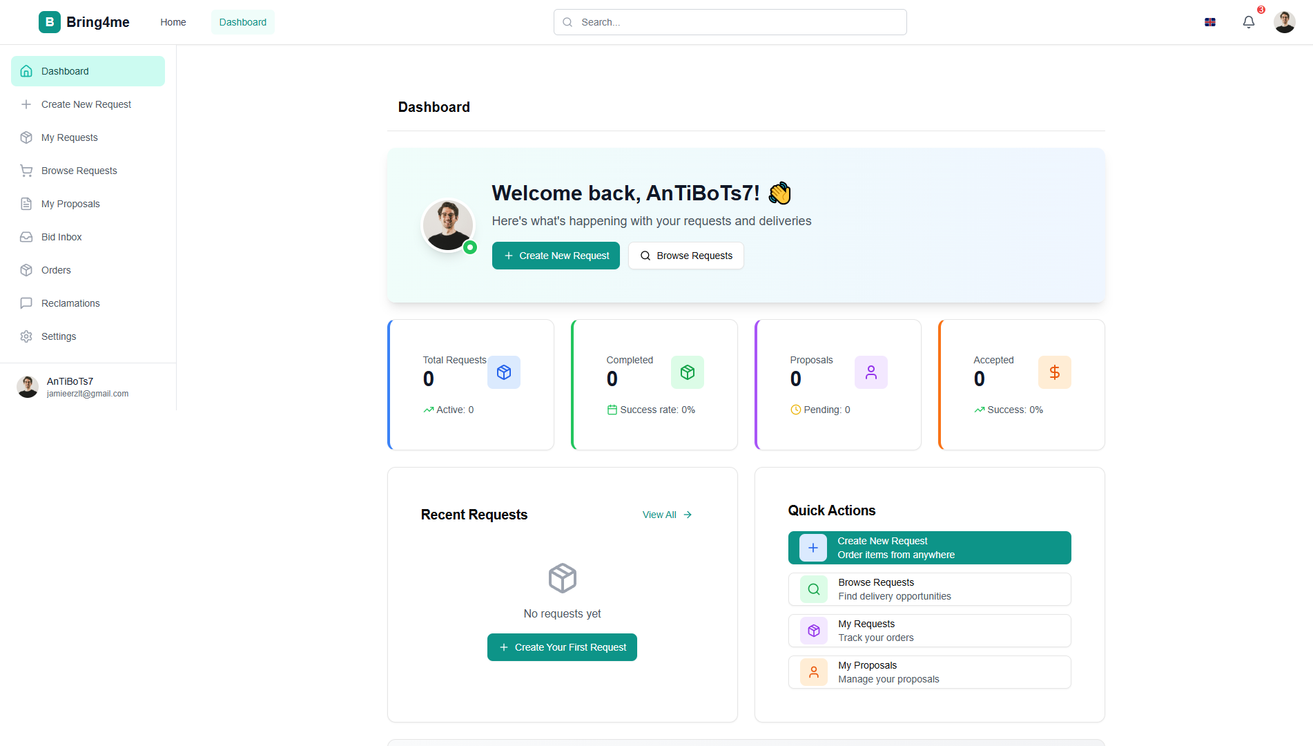 Bring4Me – Plateforme de livraison collaborative entre particuliers