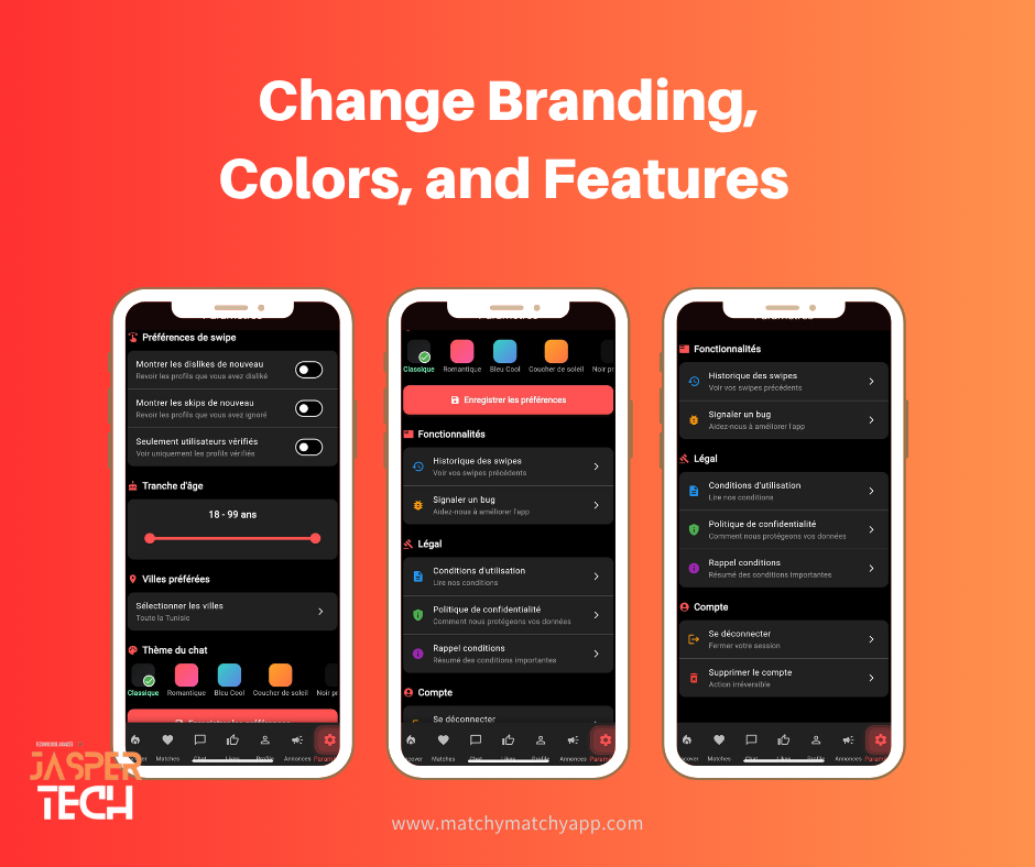 Capture d'écran 3 — Matchy Matchy – Application de rencontre tunisienne