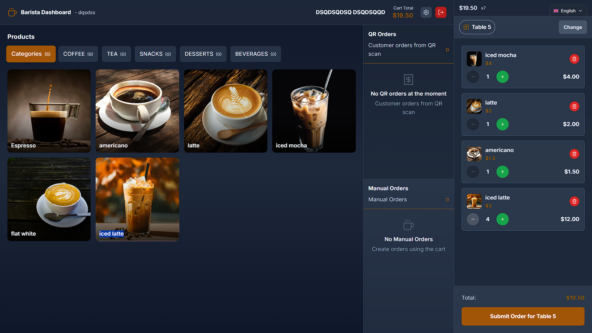 CoffeesCloud – Commande par QR code et caisse pour cafés